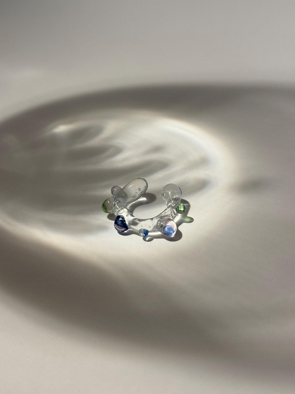Colorful Glass Dot Earcuff