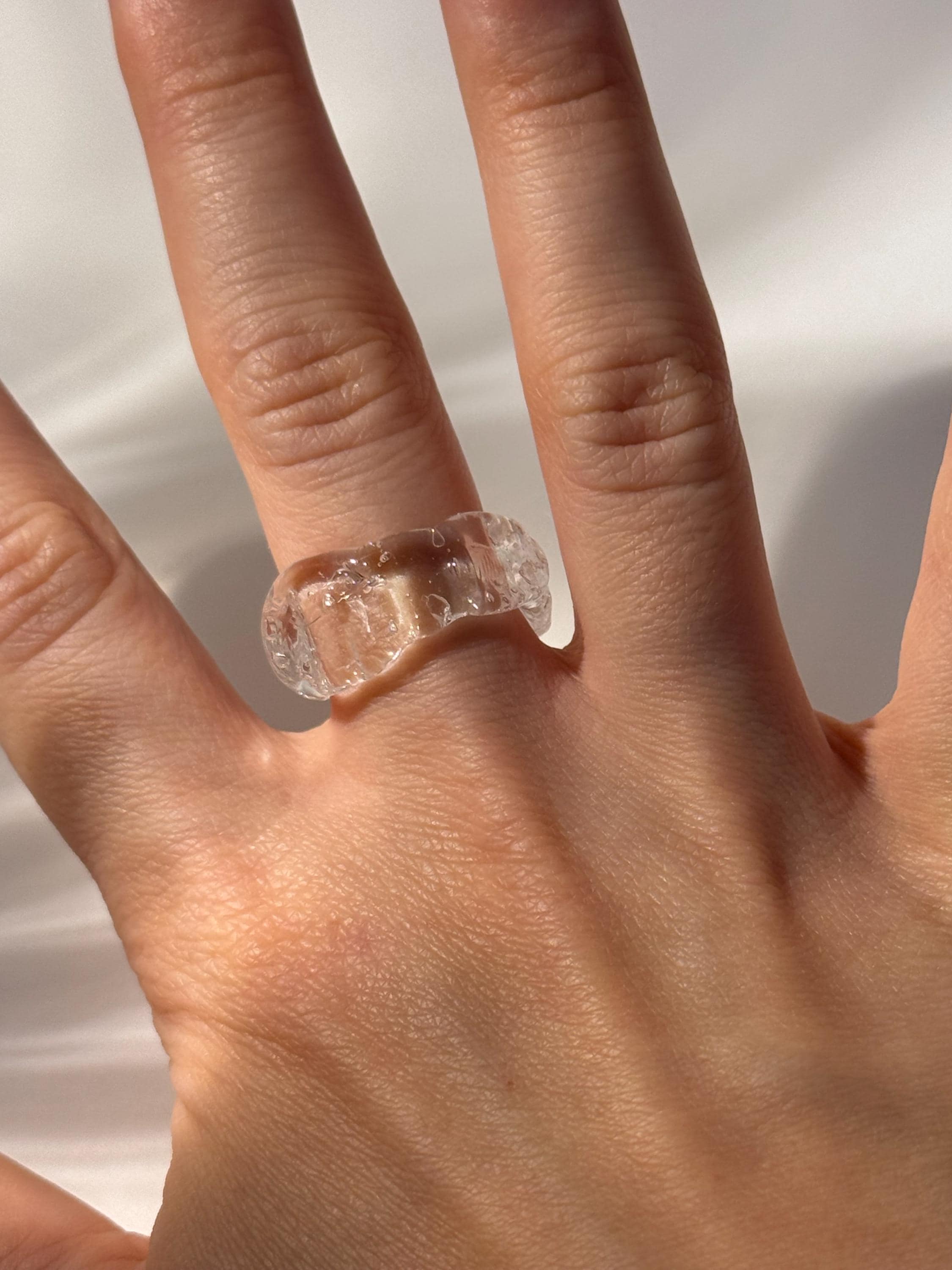 Clear Borosilicate Glass Ring