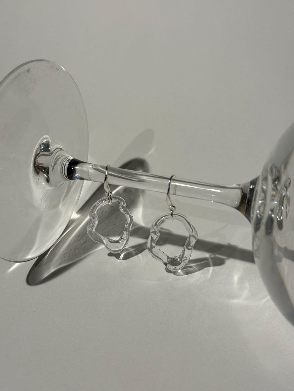 Handcrafted Squiggly Borosilicate Glass Earrings