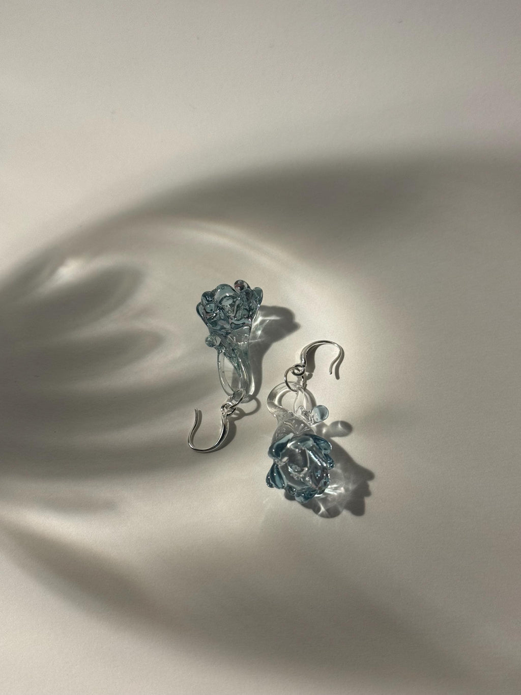 Handmade Borosilicate Glass Flower Earrings