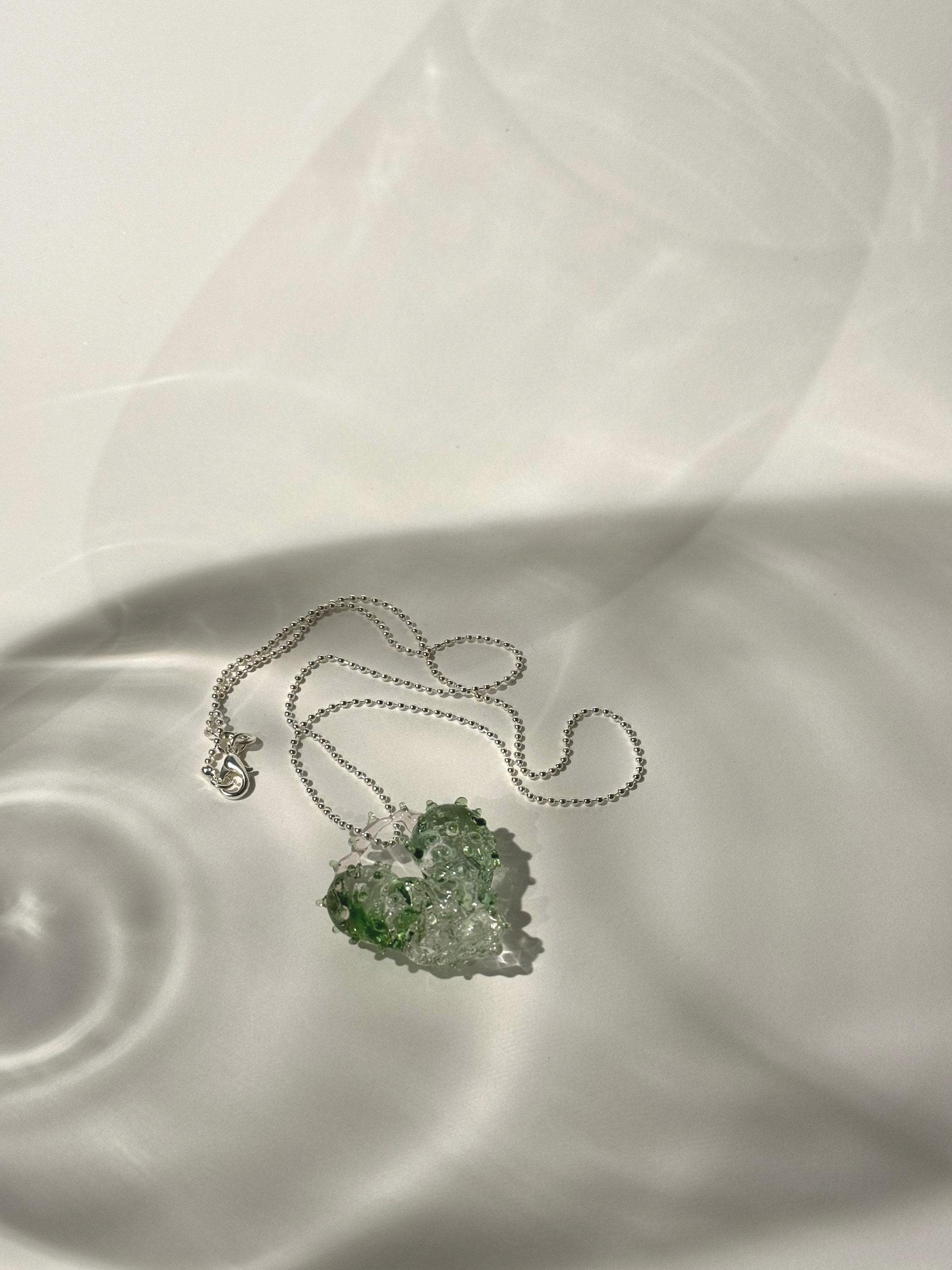 Handcrafted Glass Heart of the Forest Pendant