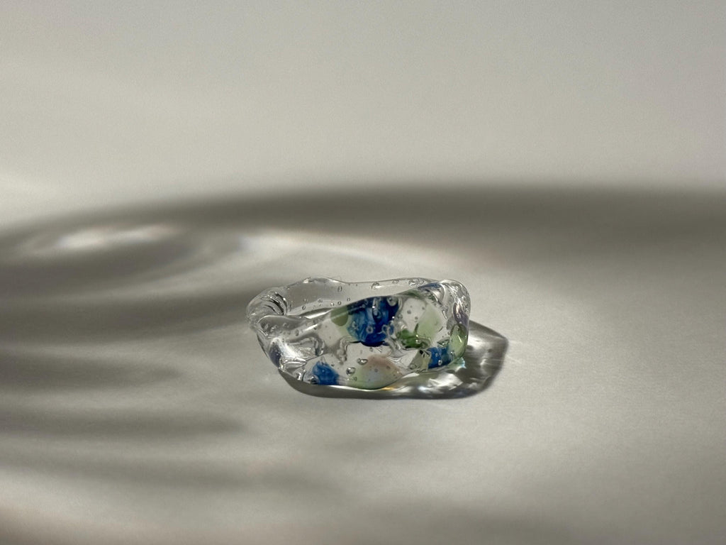 Handmade Colorful Dotted Glass Ring