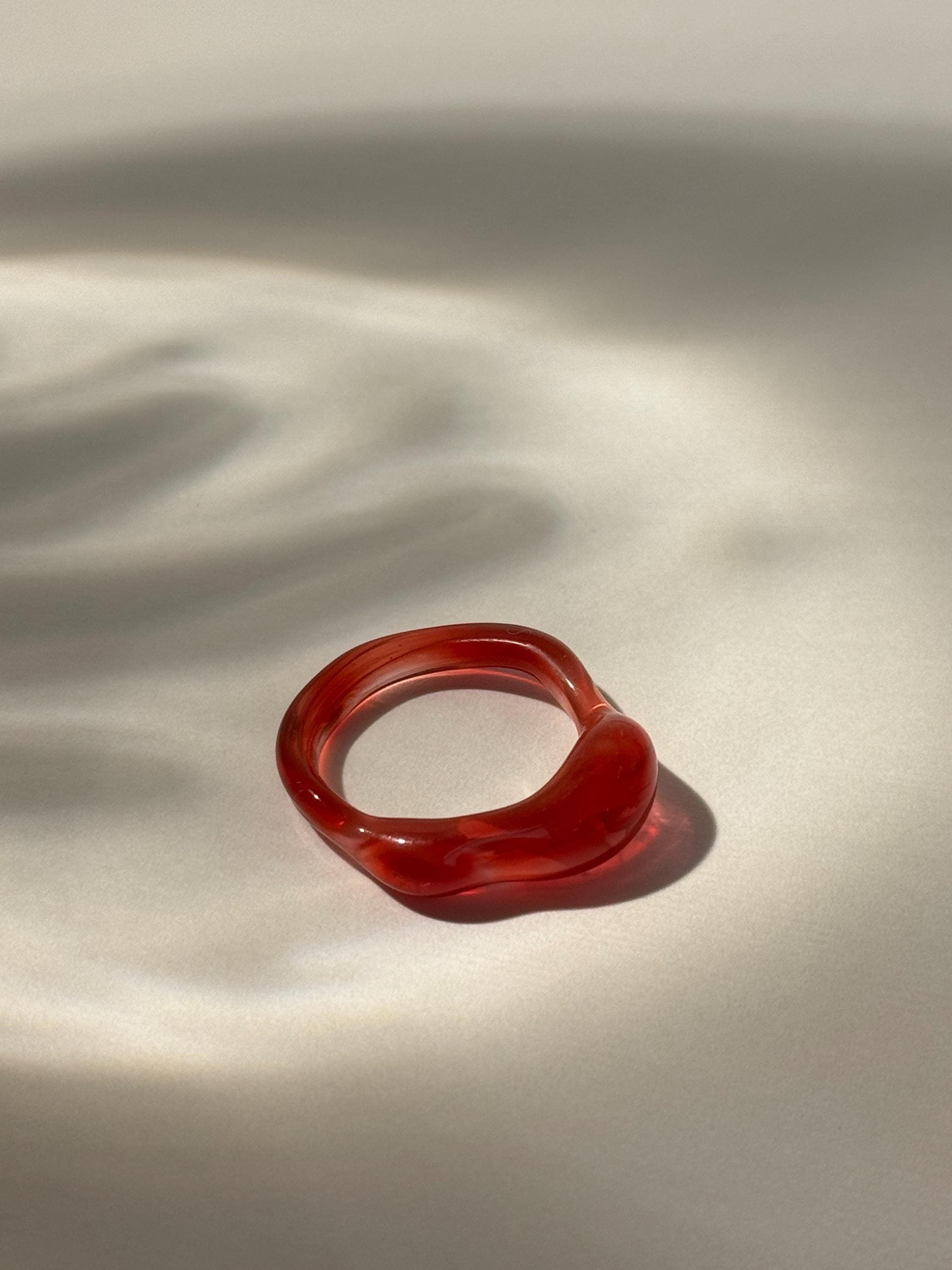 Red Glass Ring:
