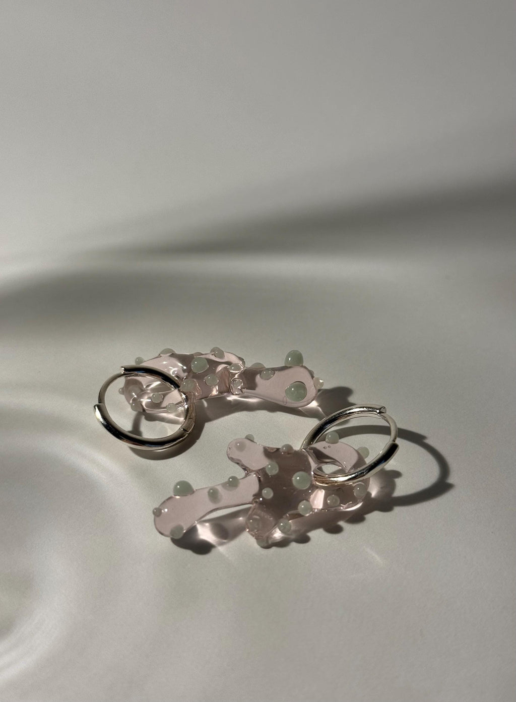Rose and Mint Earrings