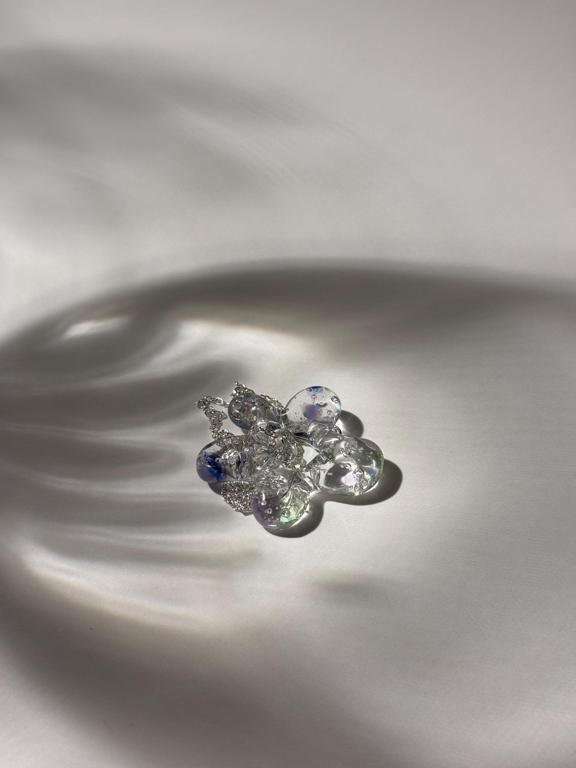 Handmade Borosilicate Glass Blossom Necklace