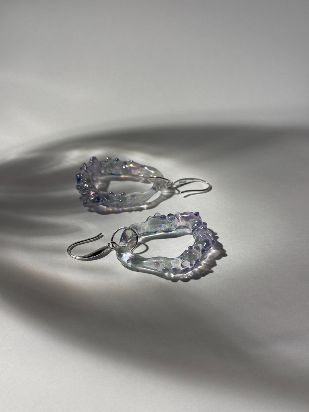 Handmade Iridescent Glass Earrings