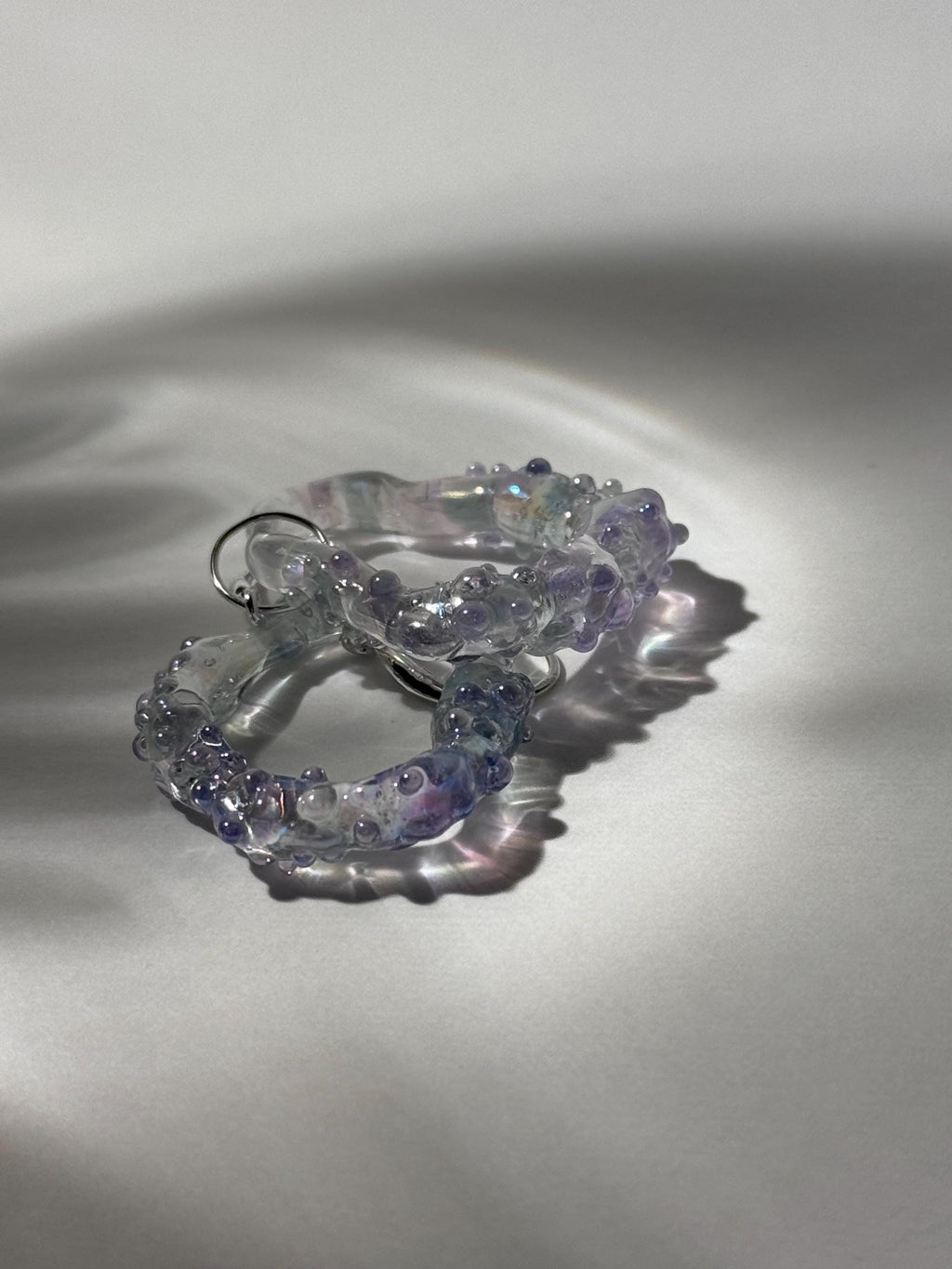 Handmade Iridescent Glass Earrings