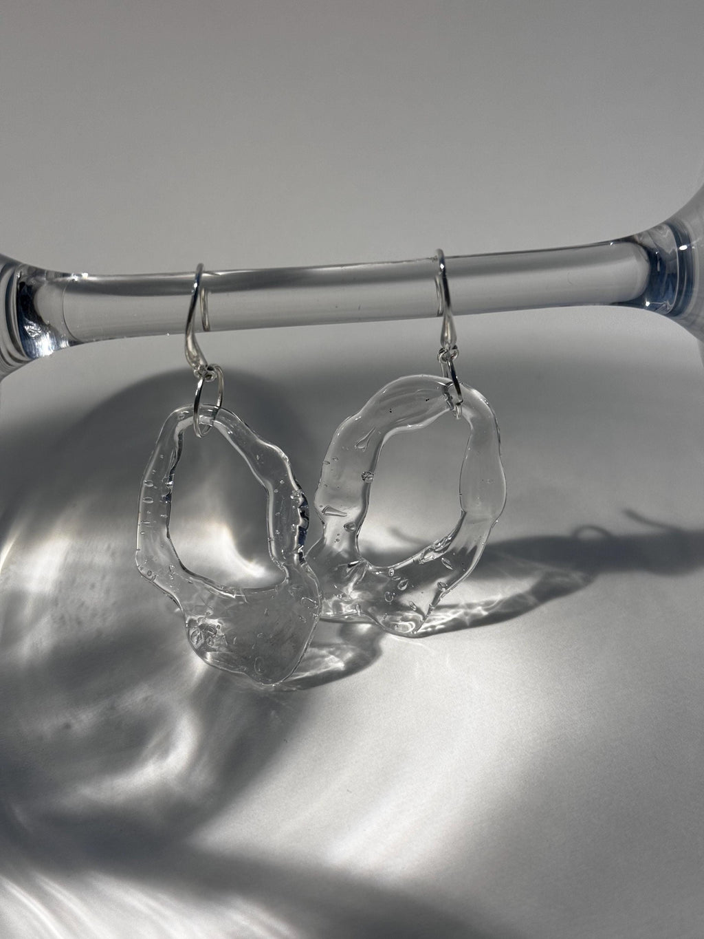 Frozen Water Glass Earrings