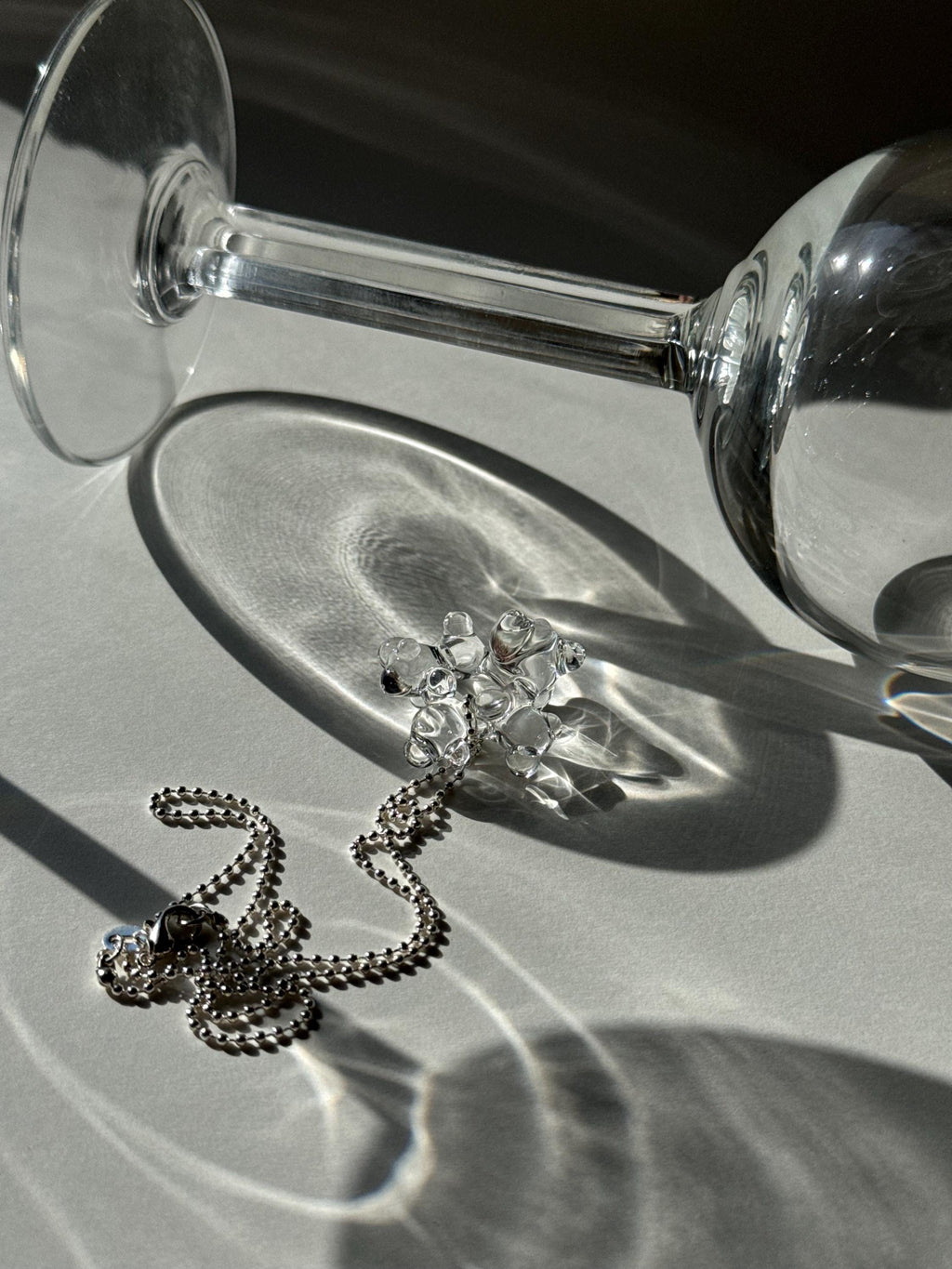 Lively Bubbles Charm Glass Necklace
