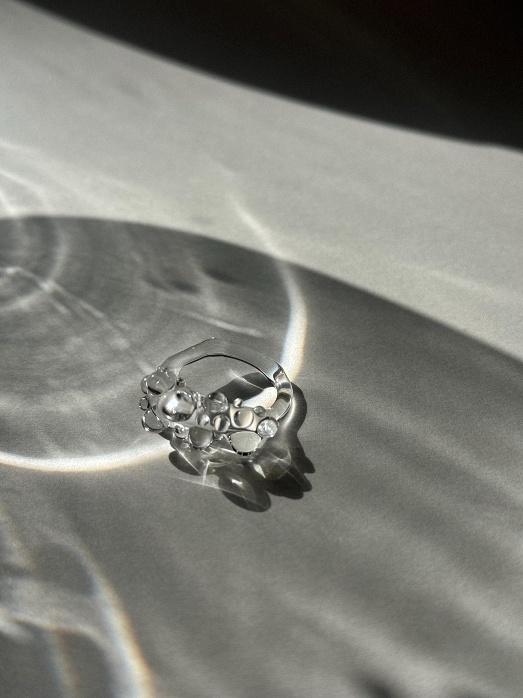 Small Bubble Glass Ring