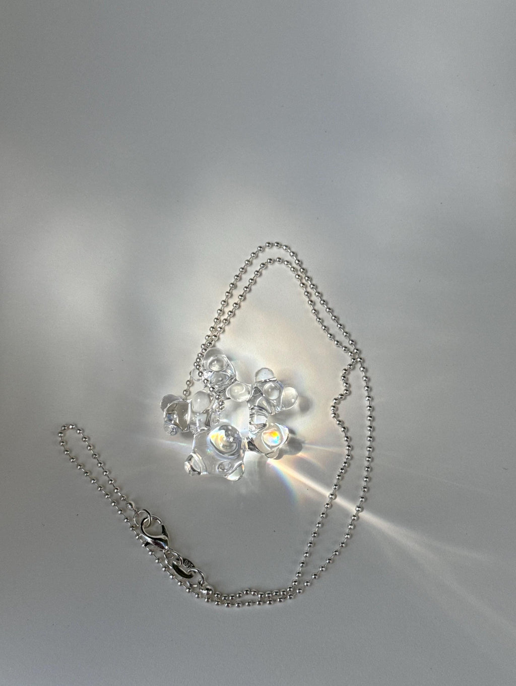 Lively Bubbles Charm Glass Necklace