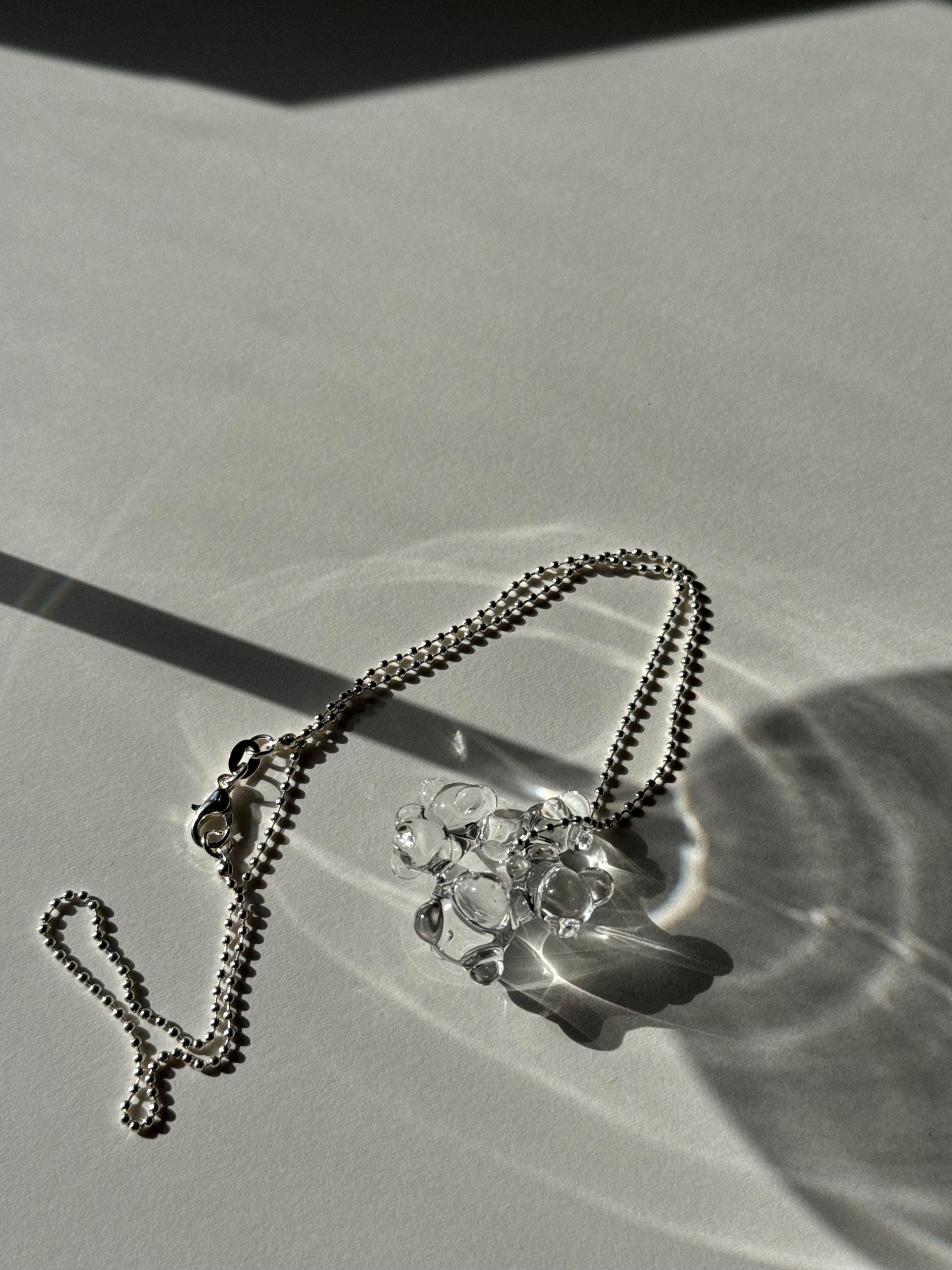Lively Bubbles Charm Glass Necklace