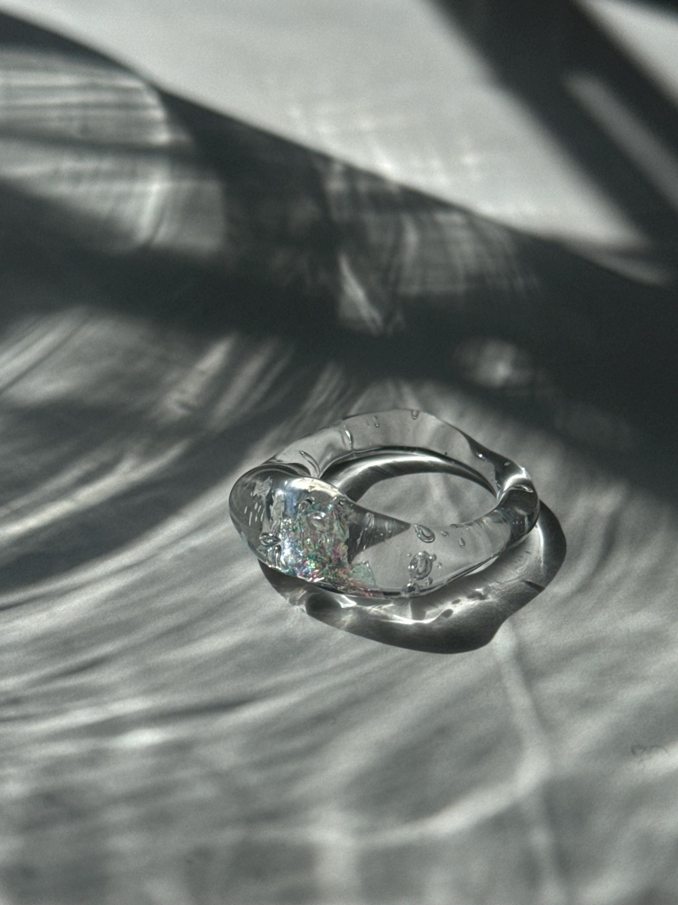 Opal Glass Ring