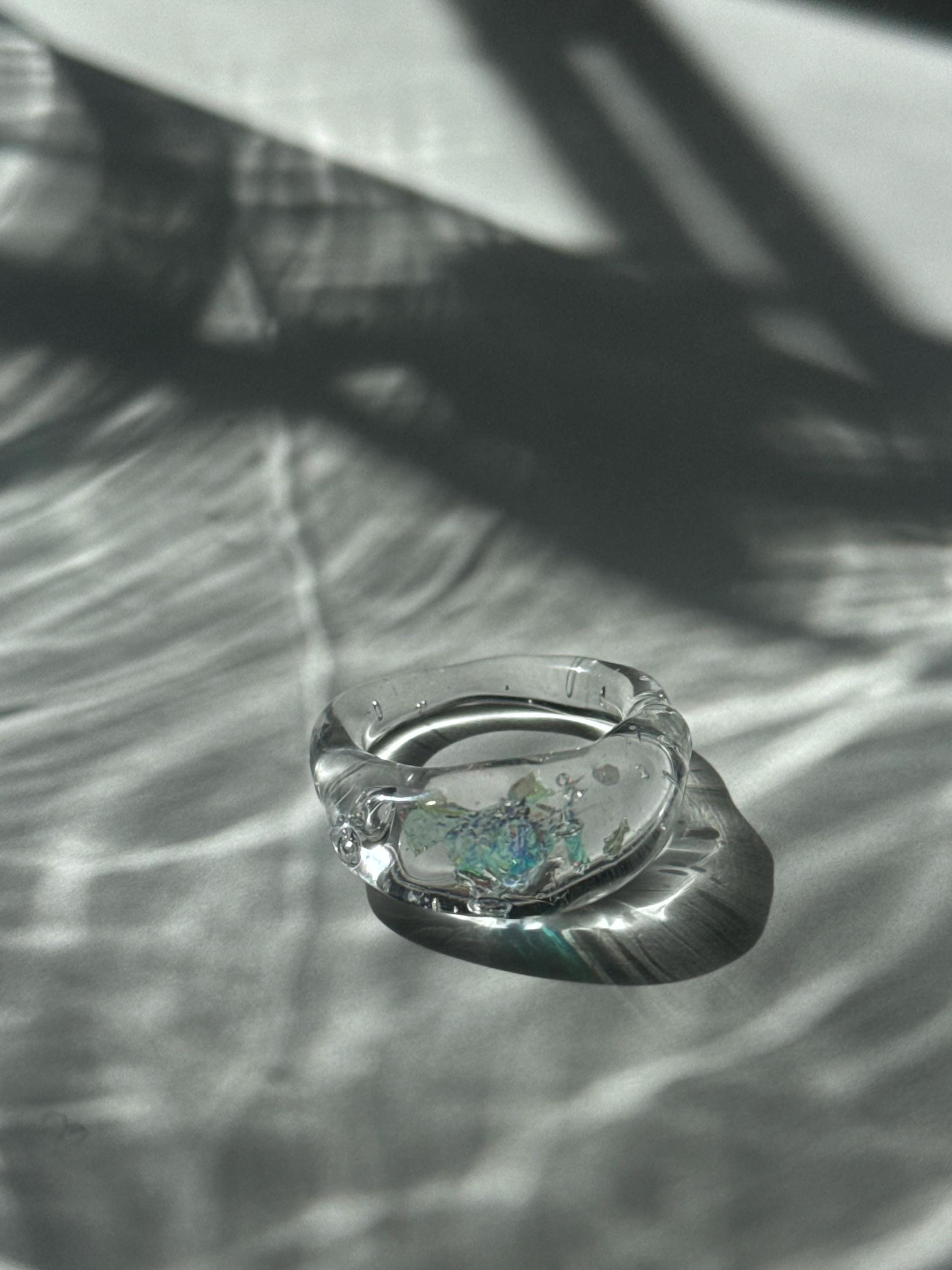 Opal Glass Ring